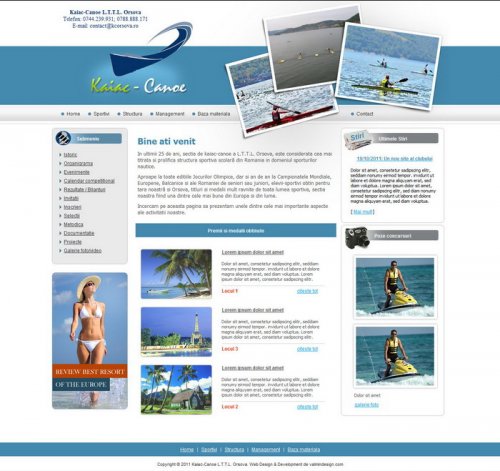 Web Design Kaiac Canoe