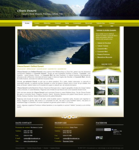 Web Design ClisuraDunarii.eu Web Design ClisuraDunarii.eu